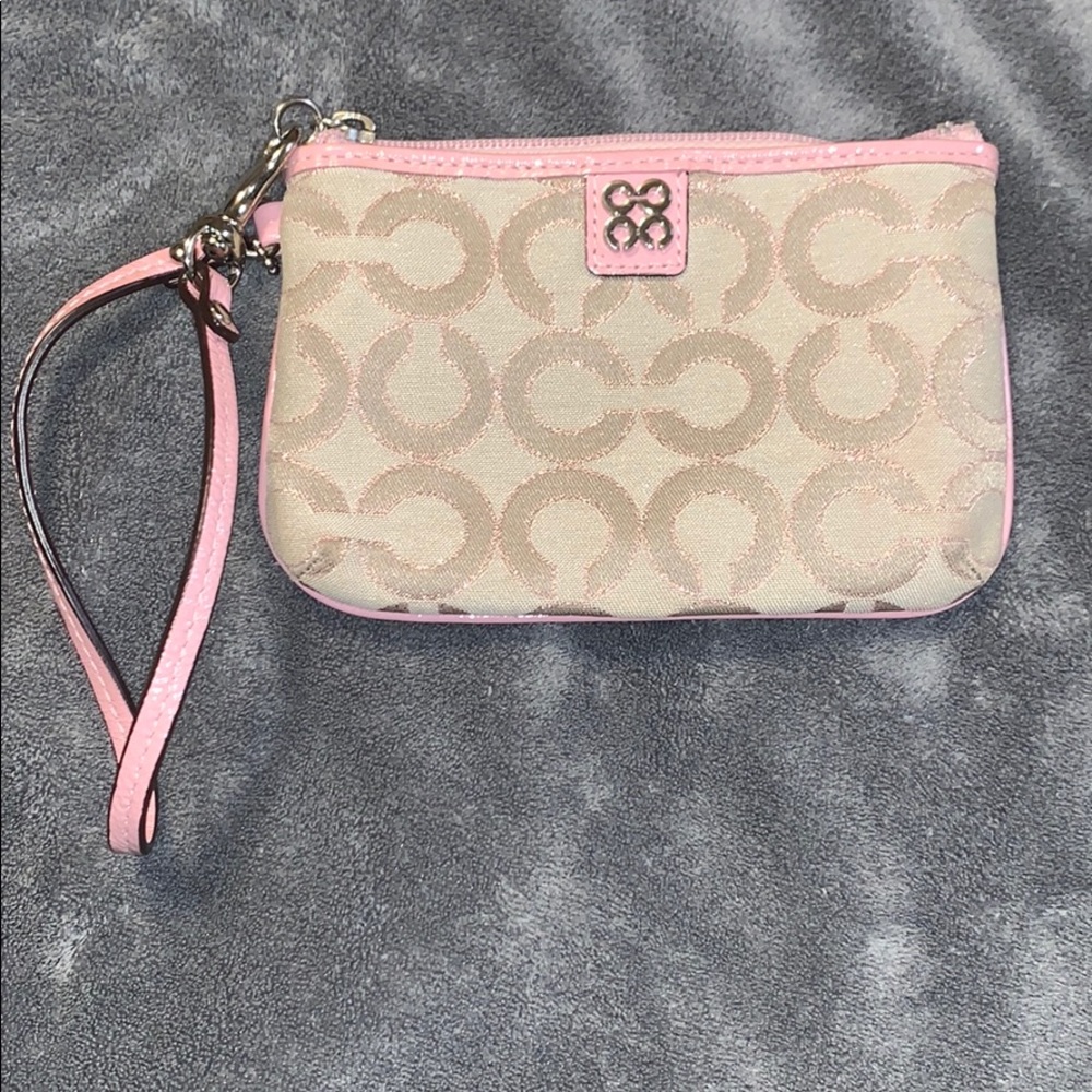 Small coach wristlet
